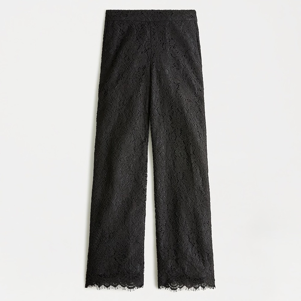 COPY - J. Crew Black Lace Silk Pants